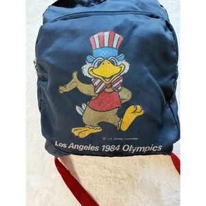 Sport Graphics Blue 1984 Los Angeles Olympics Sam the Eagle Backpack Unisex Good